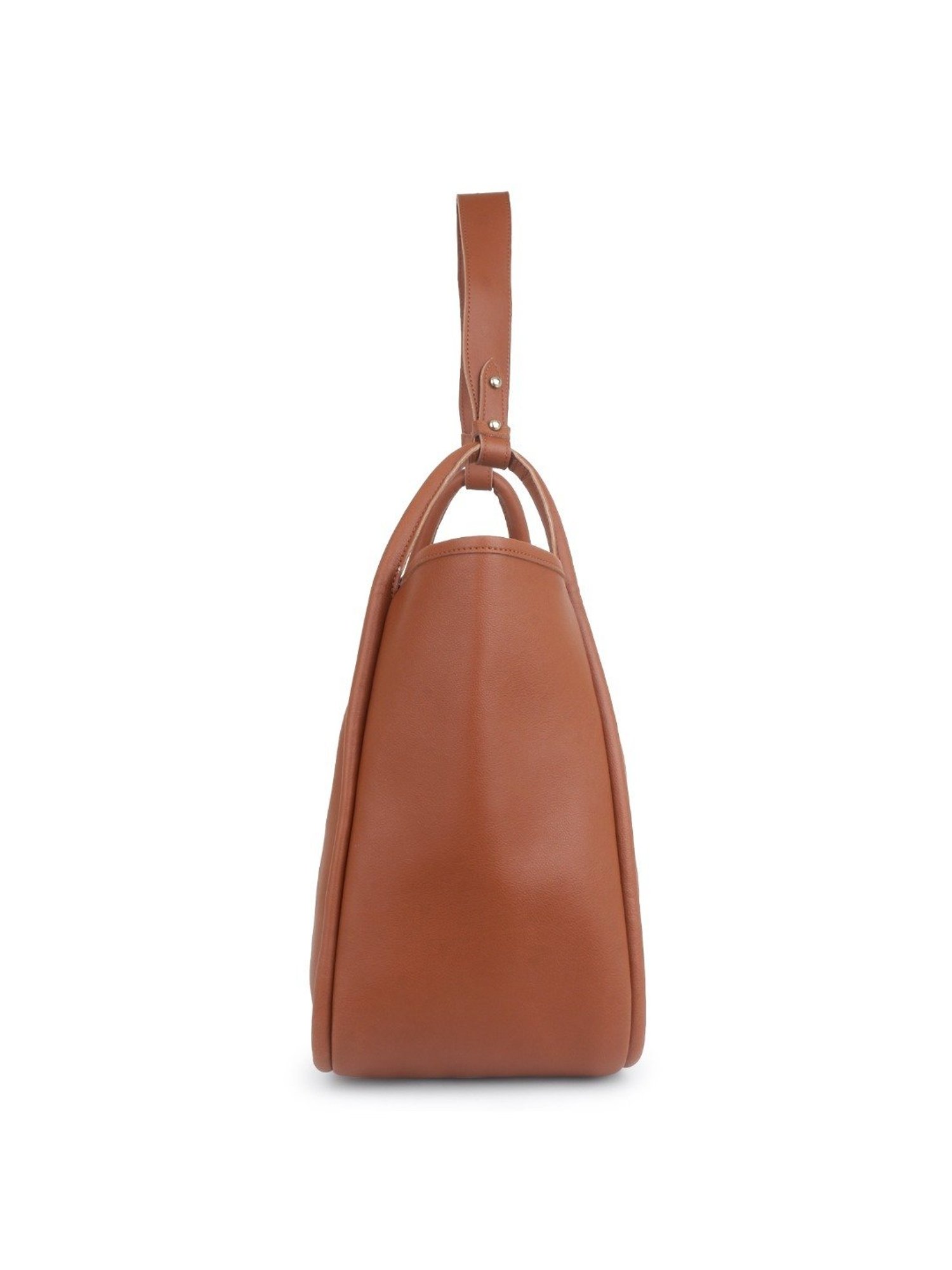 Yelloe Tan Large Shoulder Bag