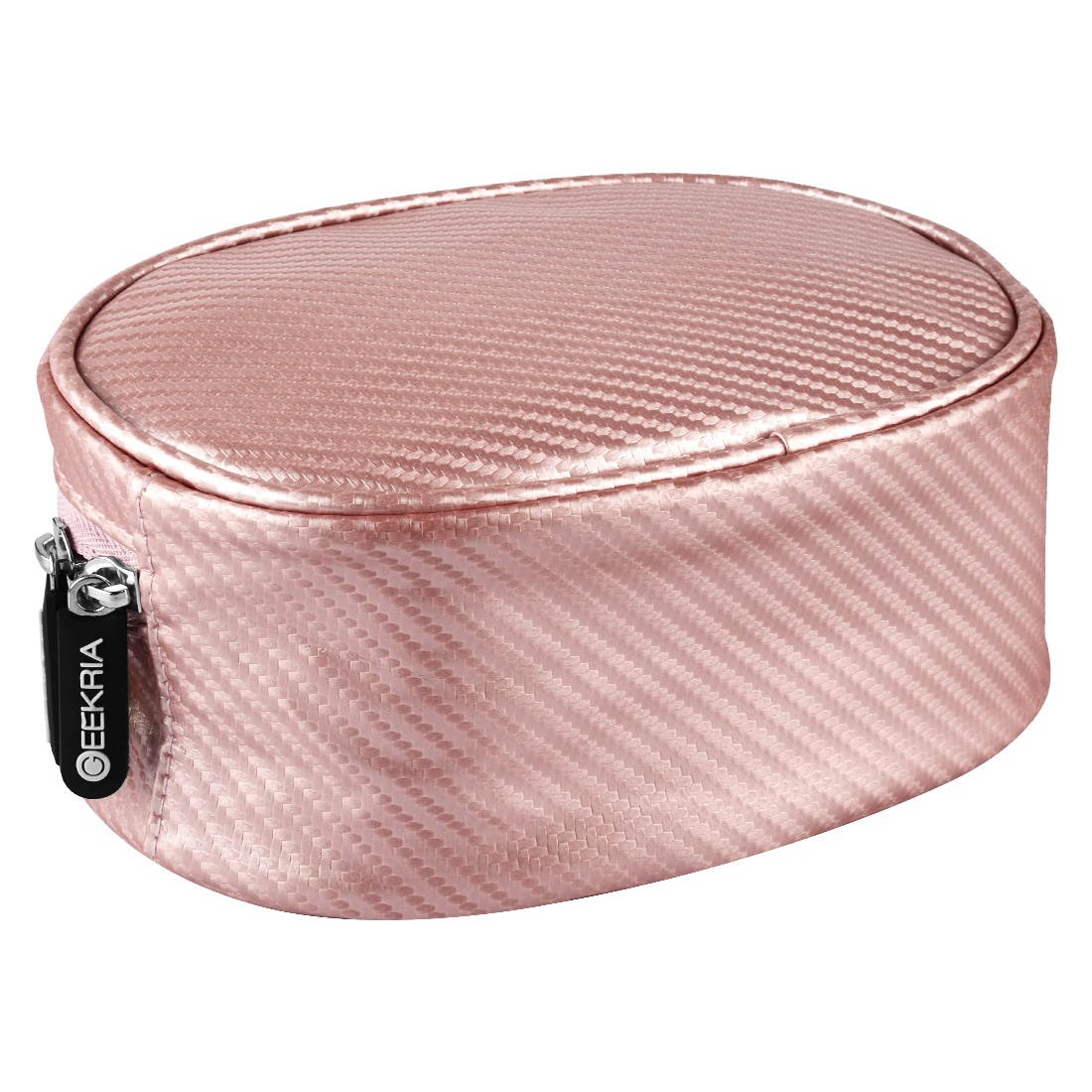 geekria soft shell headphone pouch for beats solo2, solo3, studio, wireless onear headphones, solo, solo hd, skullcandy crusher, bose qc35 and more/carrying bag/protective travel case rose gold