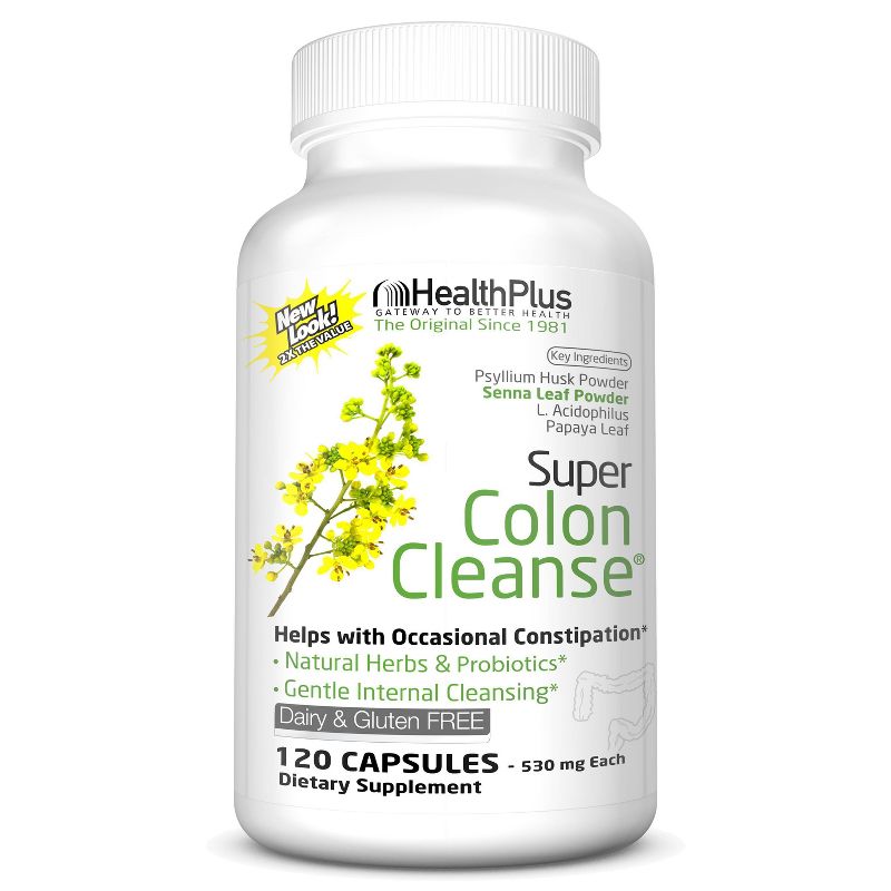Super Colon Cleanse Capsules Dietary Supplement - 120ct