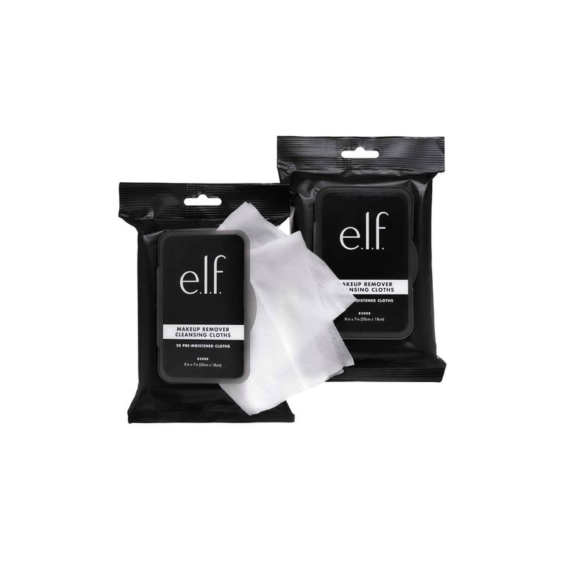e.l.f. Makeup Remover Cleansing Cloths - 2 Pack