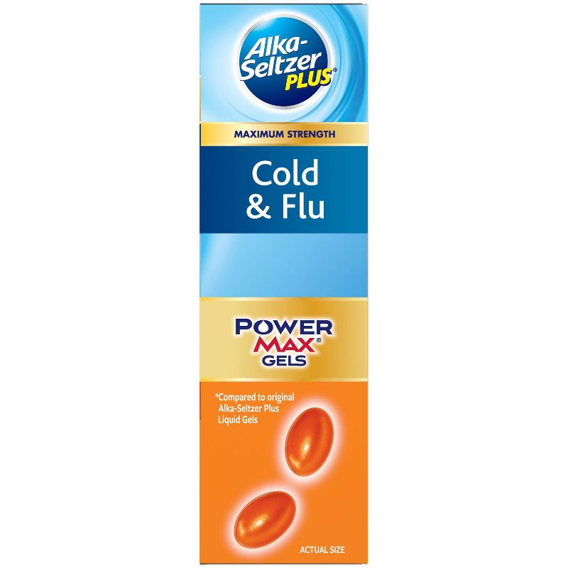 Alka-Seltzer Plus PowerMax Cold & Flu Relief Liquid Gels - 24ct