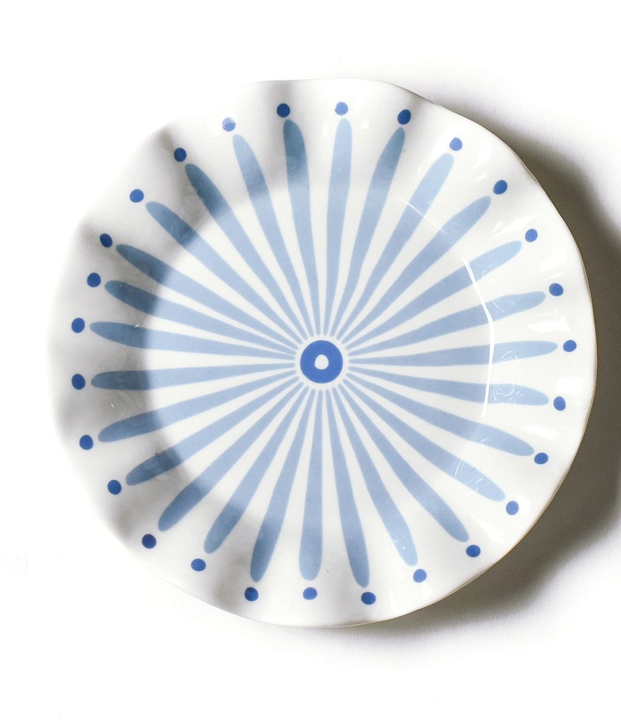 Coton Colors Wedgewood Burst Ruffle Salad Plate Set of 4