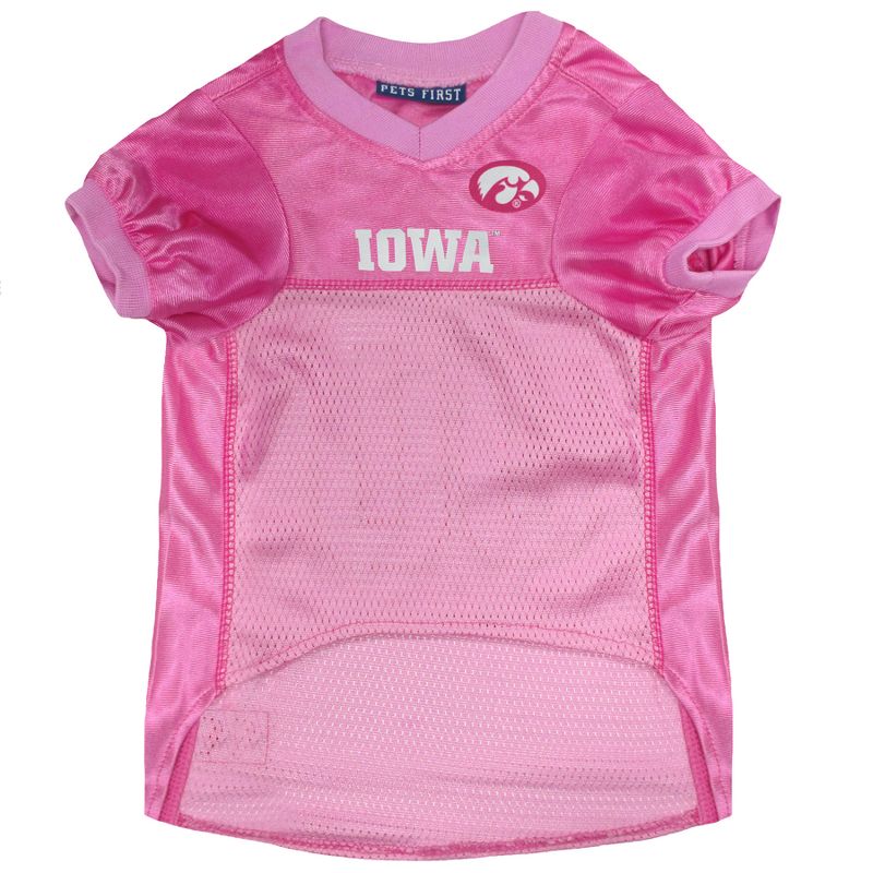 NCAA Iowa Hawkeyes Pink Jersey - S