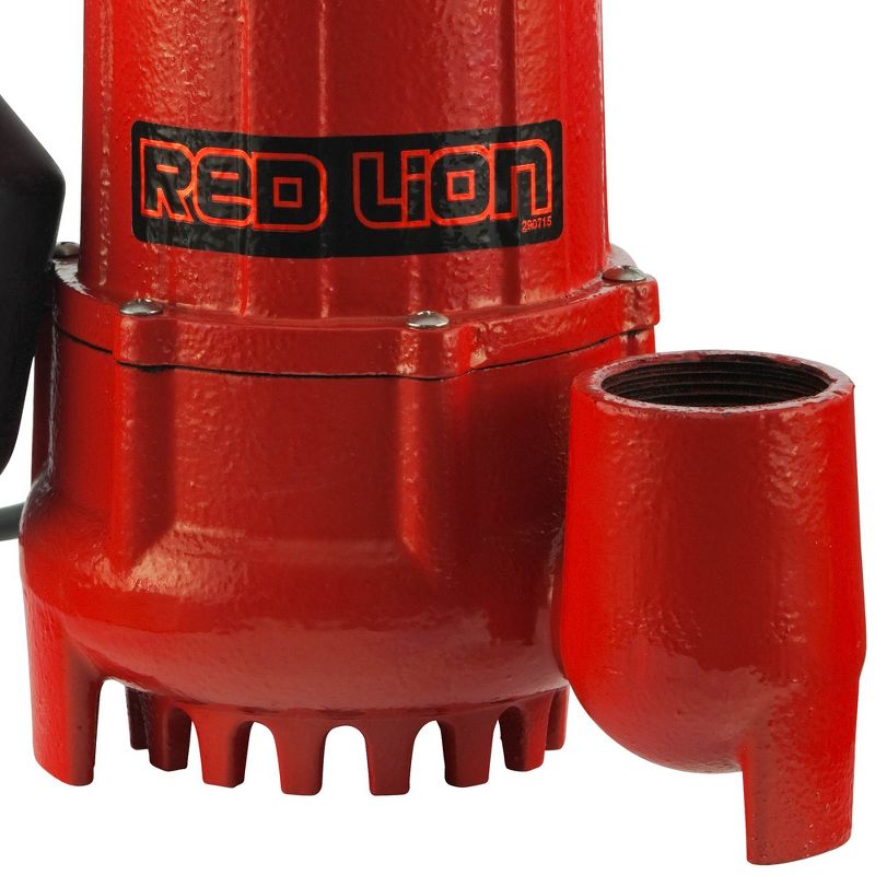 Red Lion 1/2 HP 4300 GPH Cast Iron Sump Pump with Tethered Float Switch 14942746
