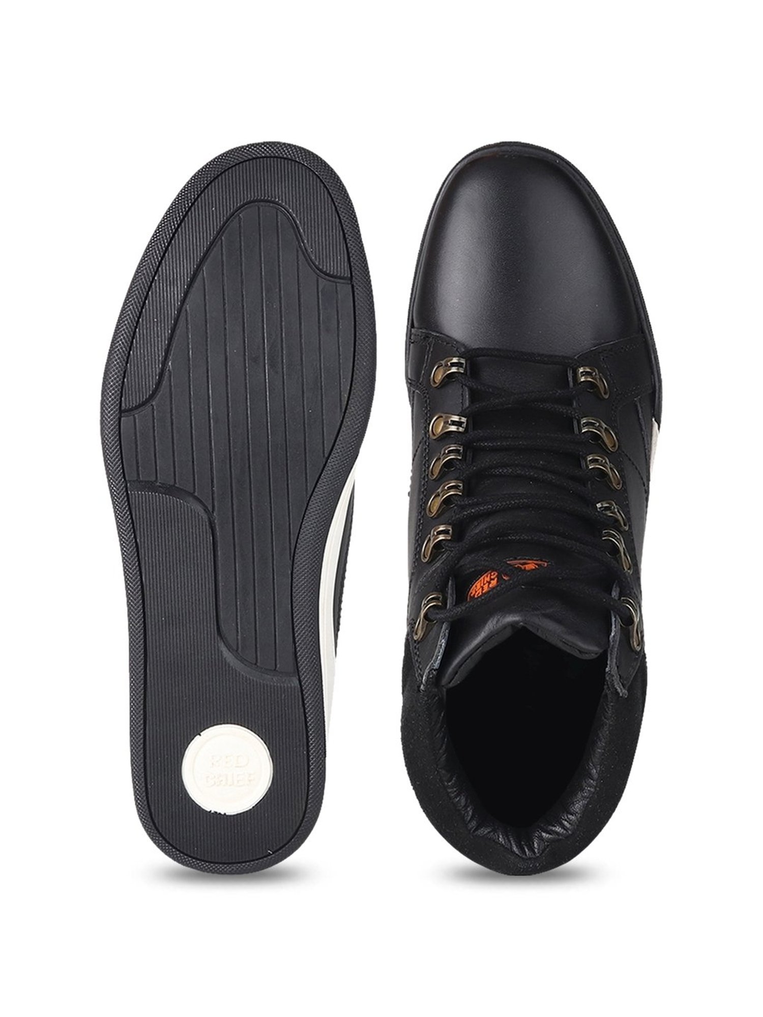 Red Chief Men's Black Derby Boots