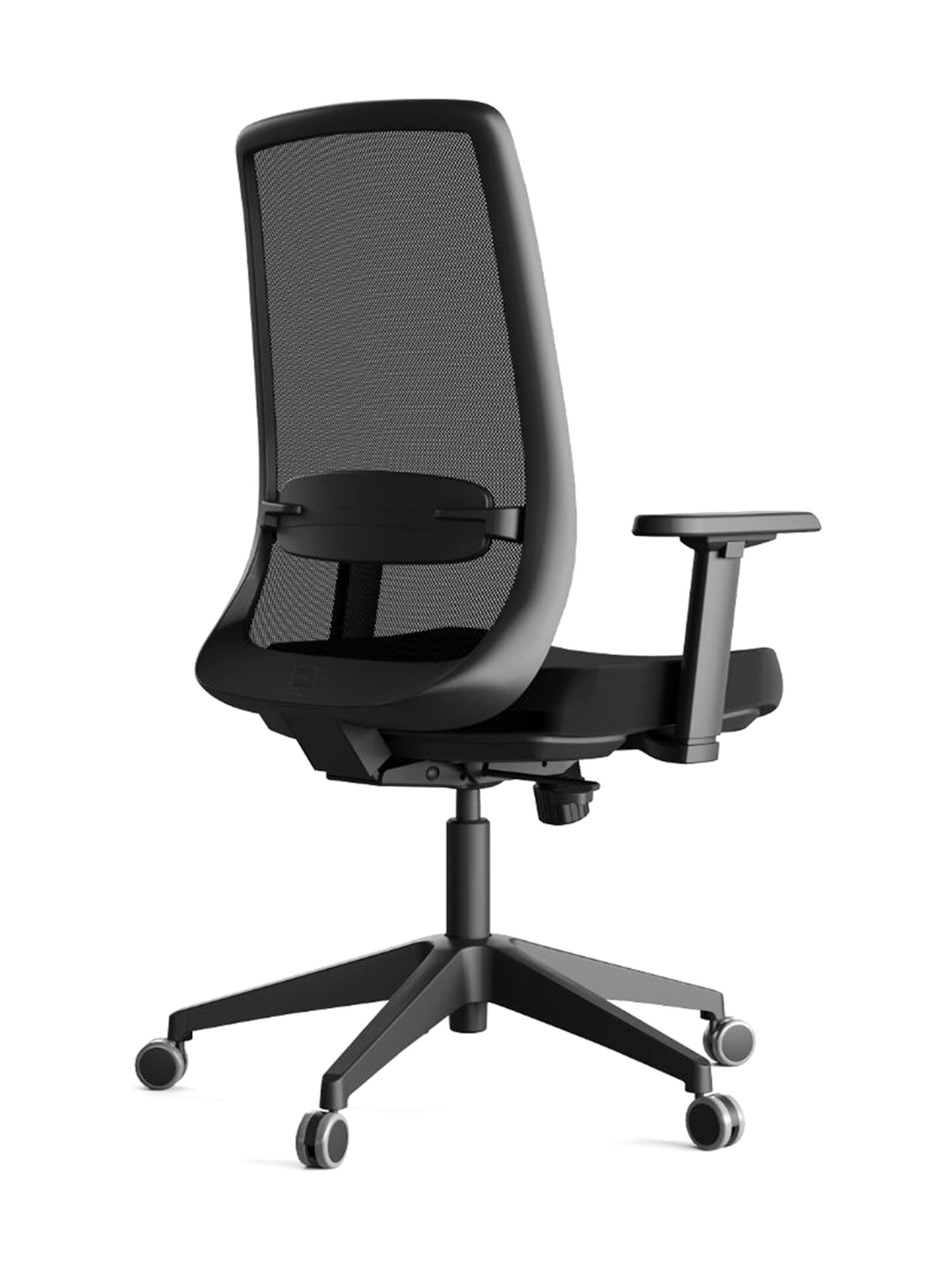 HNI India Fluence Black PU Foam Lumbar Support Office Desk Chair
