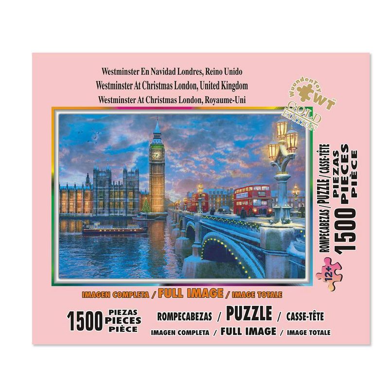 Wuundentoy Gold Edition: Westminster at Christmas London Jigsaw Puzzle - 1500pc