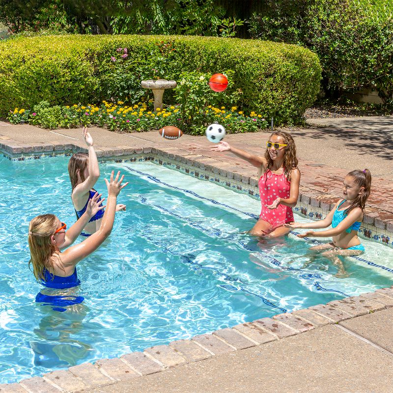 Pool Central Set of 3 Pebble Textured PVC Sports Water Sports Balls