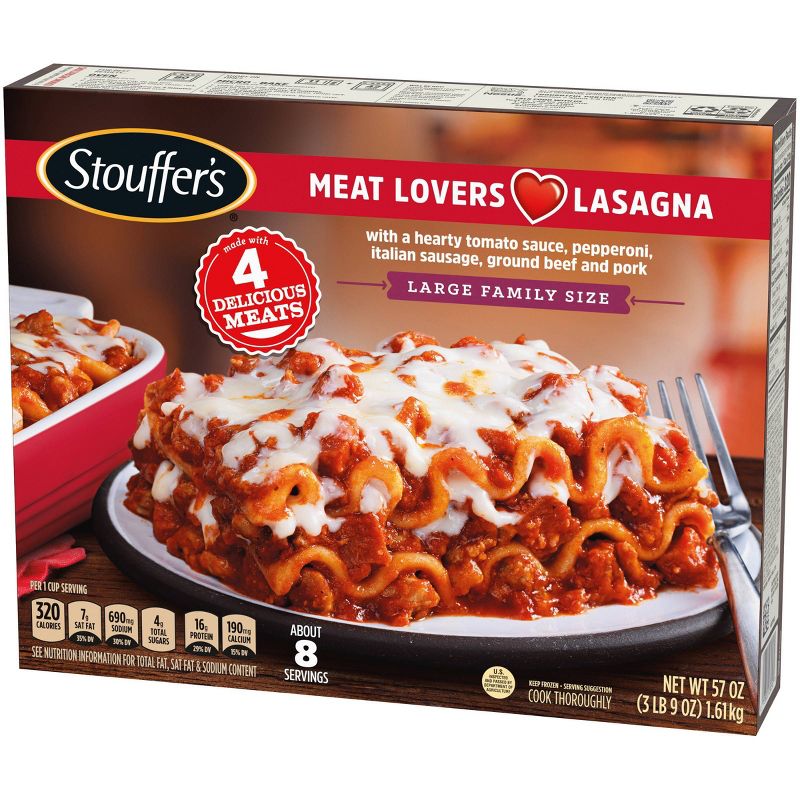 Stouffer's Family Size Meat Lovers Frozen Lasagna - 57oz