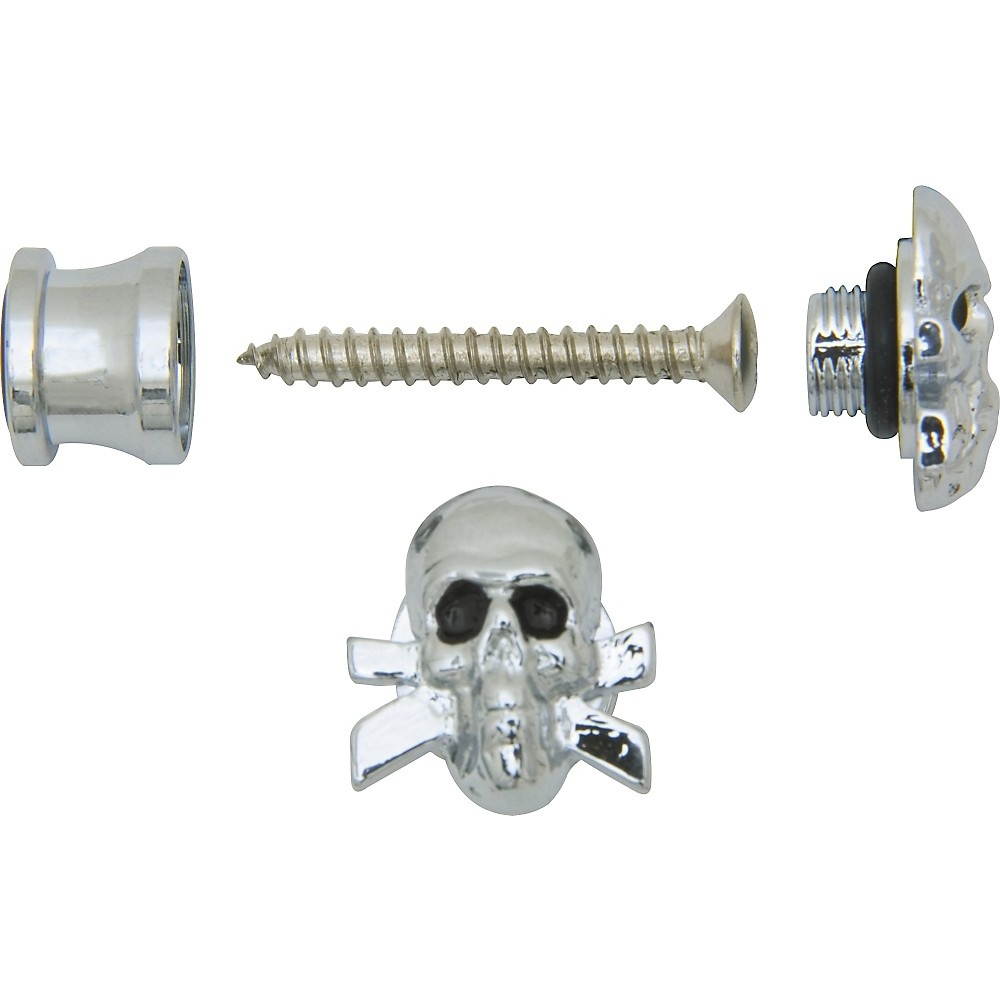 Grover-Trophy Custom Designed Strap Buttons Chrome Skull
