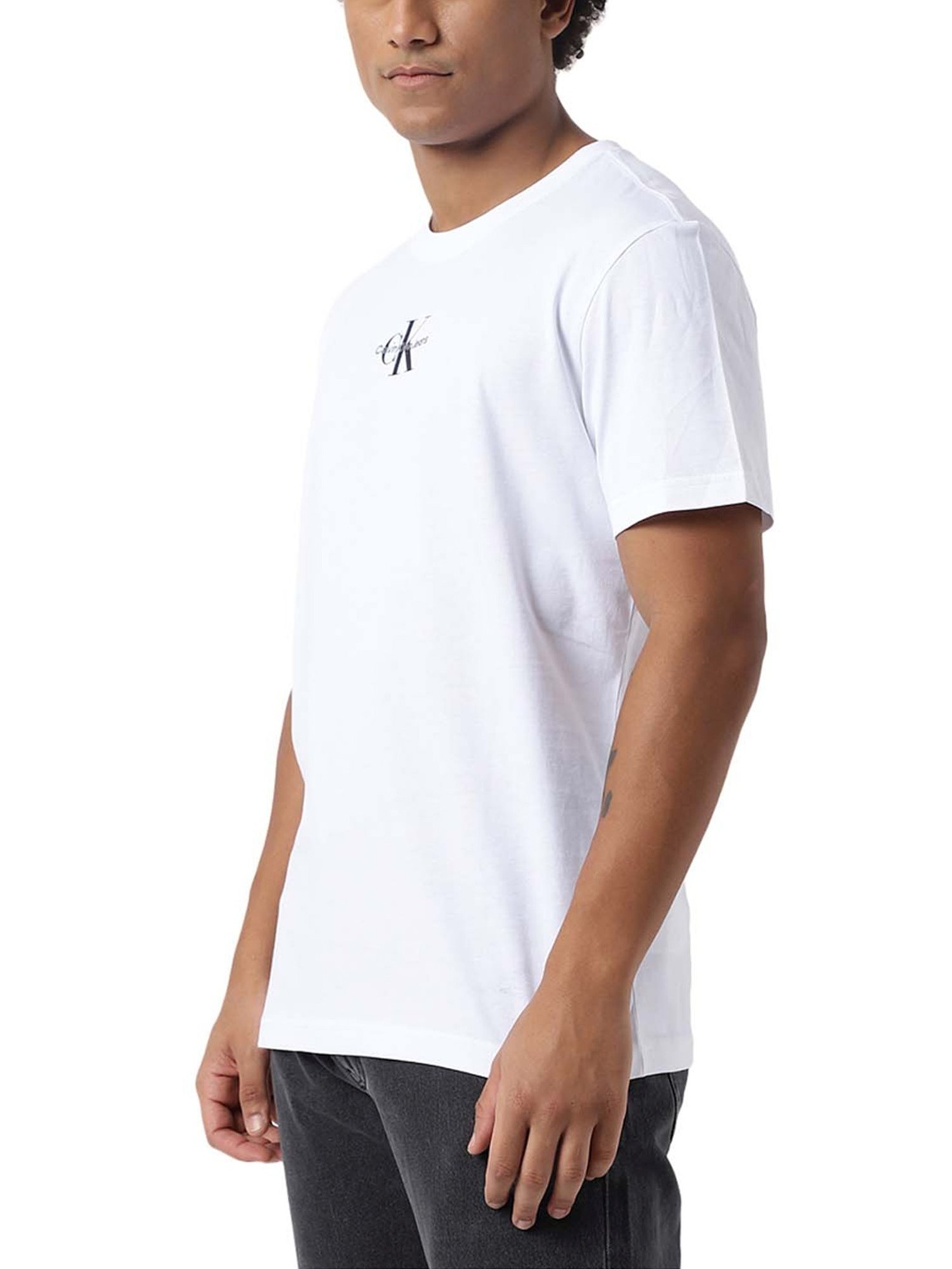 Calvin Klein Jeans Bright White Logo Regular Fit T-Shirt
