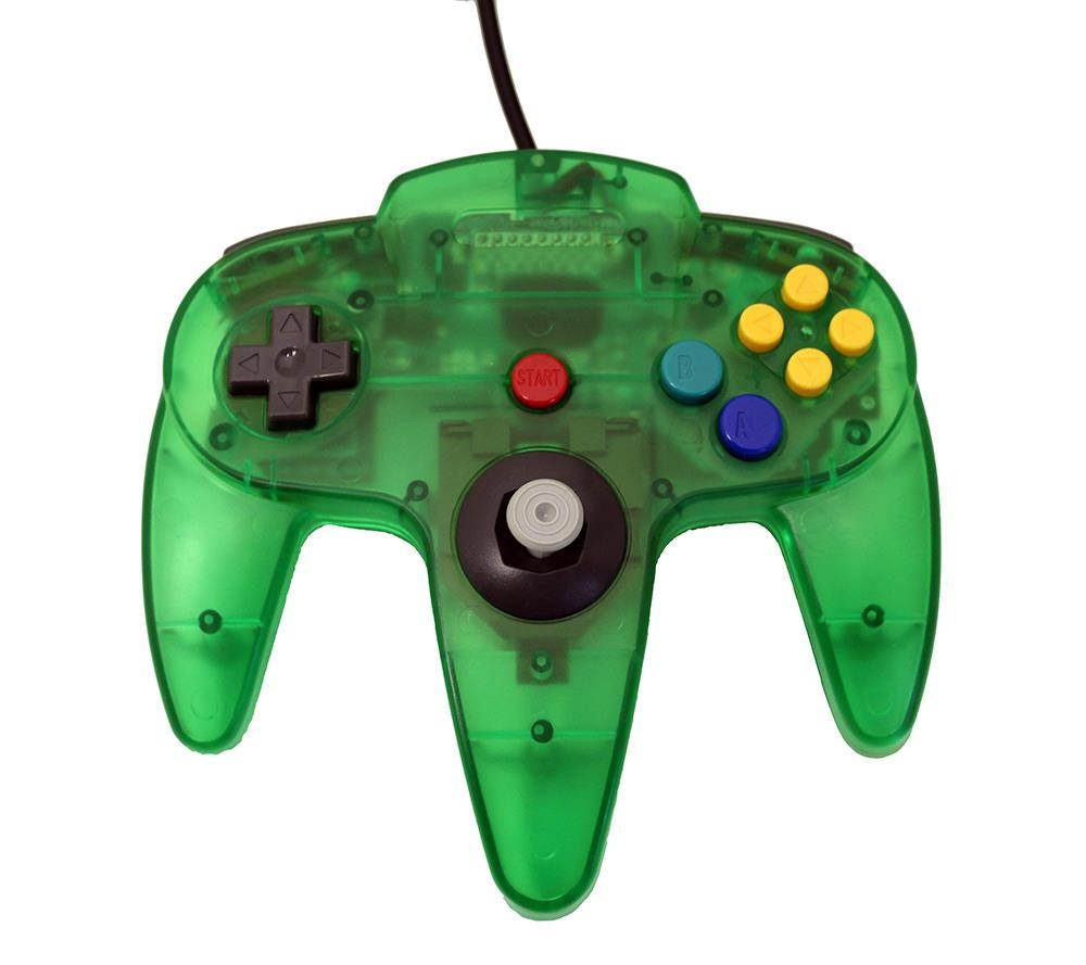 Transparent Green Replacement Controller for Nintendo N64 by Mars Devices
