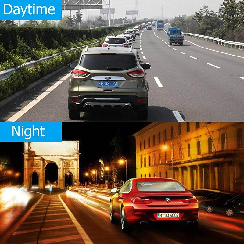Inch Touch Screen Car Camera " Rearview Mirror FHD 80P Dash DVR Cam Backup Camera Night Vision Front and Rear Dual Lens Video Recorder Reversing