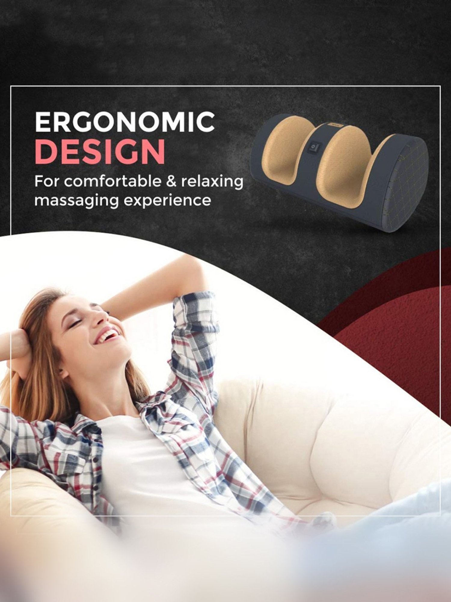 Wahl WMFM6-0124 Air Pressure Electric Massager with Ergonomic Design (Grey)