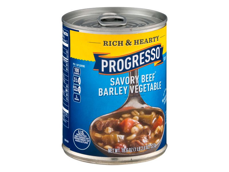Progresso Rich & Hearty Savory Beef Barley Vegetable Soup 18.6oz