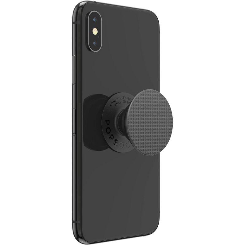 PopSockets PopGrip Cell Phone Grip & Stand - Knurled Texture Black