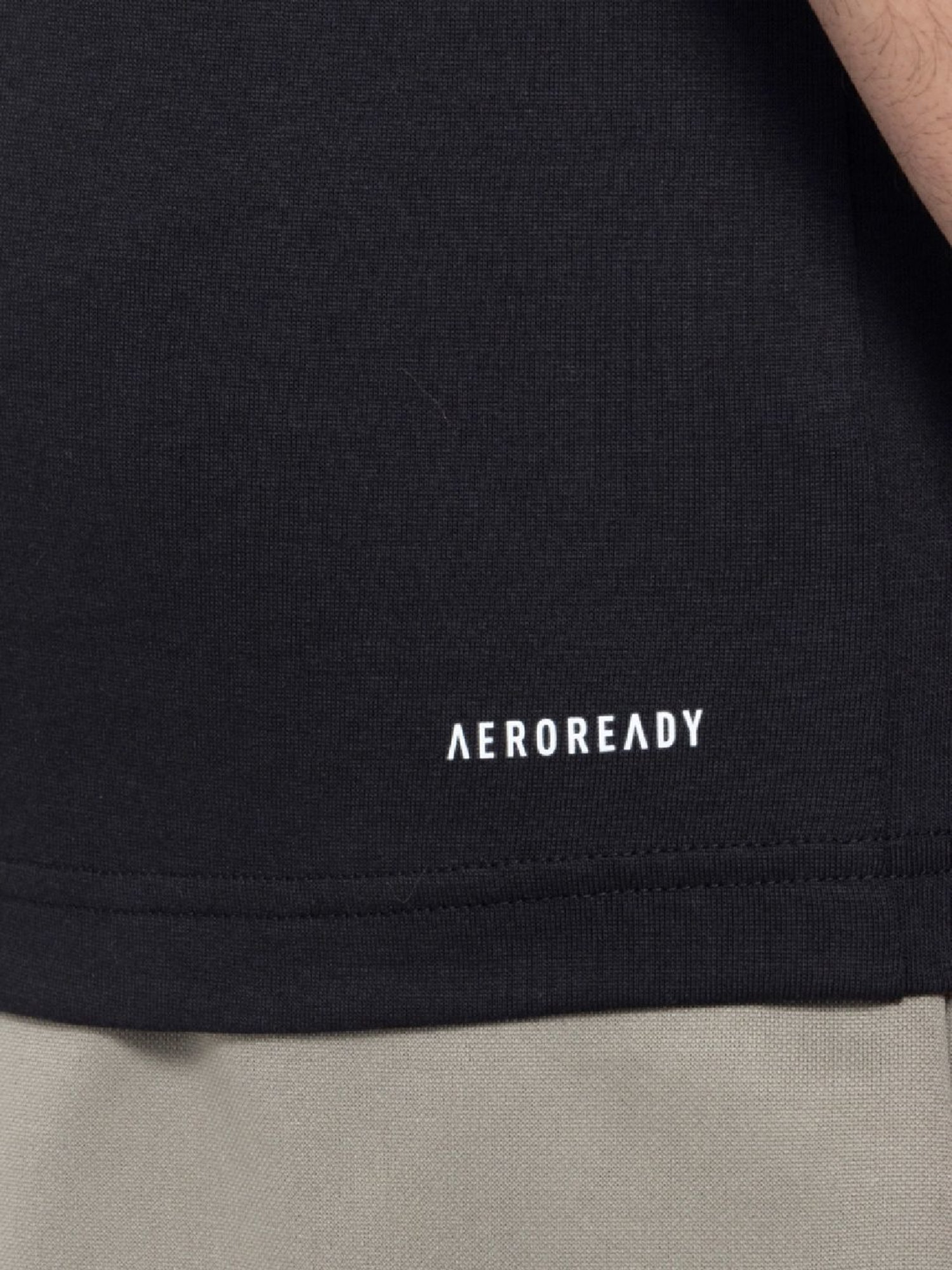 Adidas Black Regular Fit Printed Sports T-Shirt