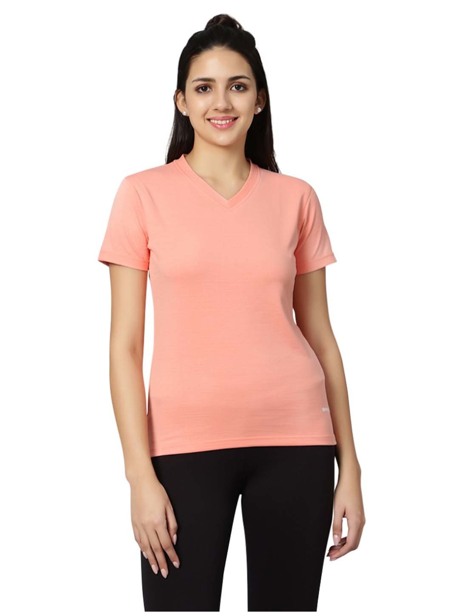 Omtex Green & Pink Regular Fit Sports T-Shirt - Pack Of 2