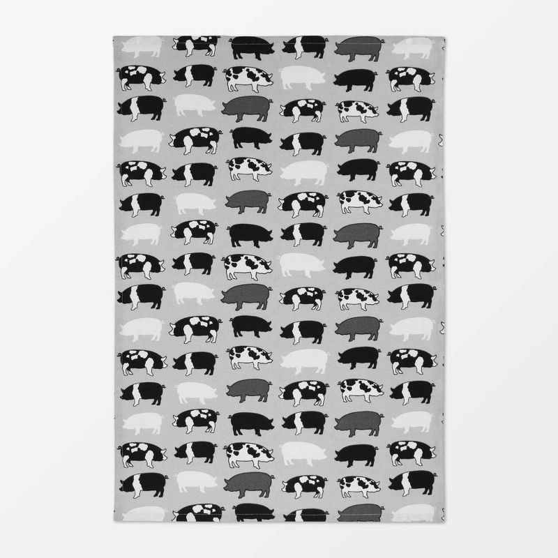 2pk Designer Pigs Print Towel - MU Kitchen