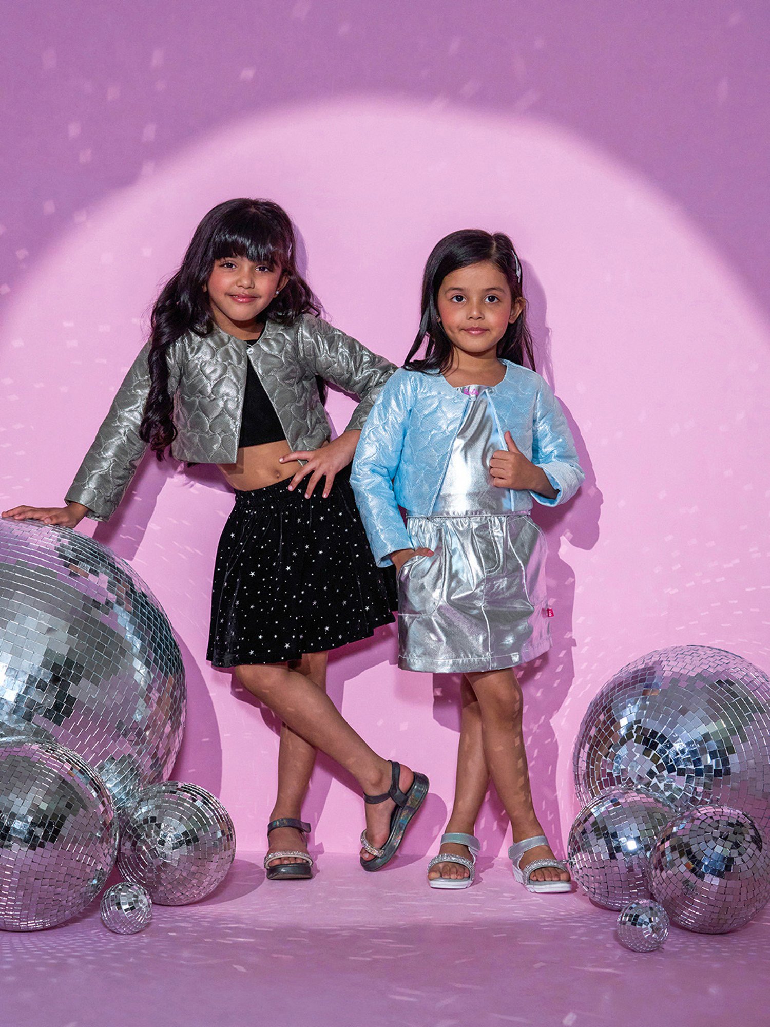 Peppermint Kids Peach Printed Top, Inner with Pants