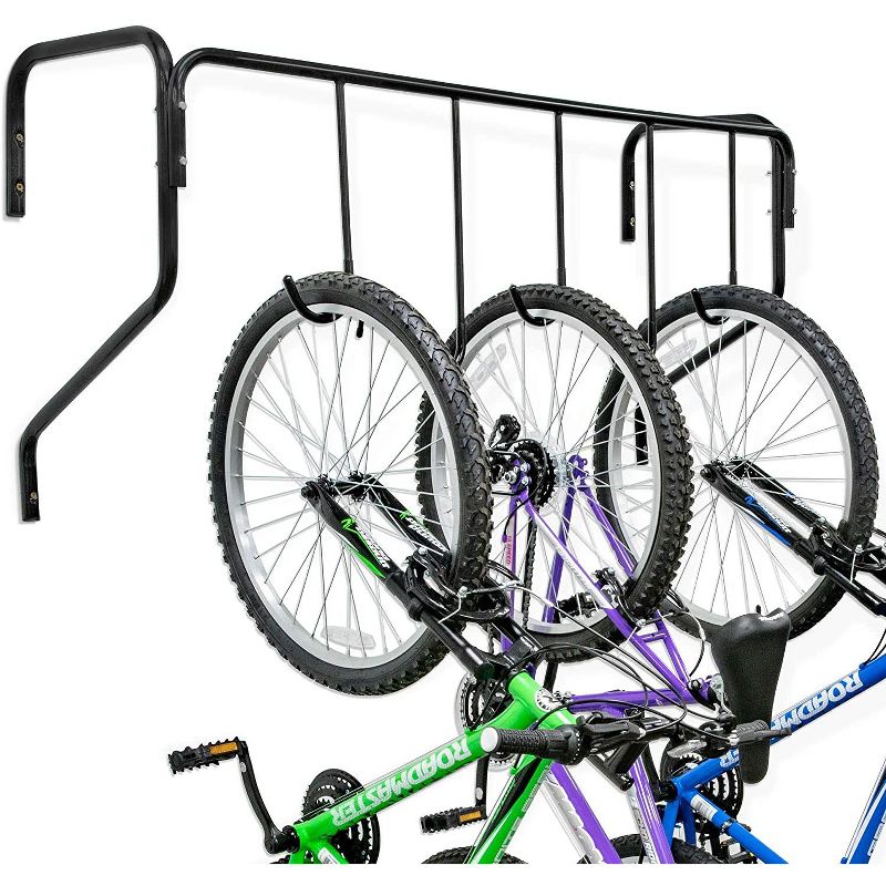 RaxGo 5 Bike Wall Mounted Bicycle Storage Hanger, Garage Bike Rack