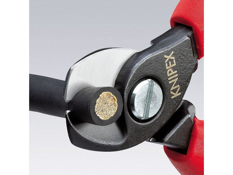 KNIPEX 95 12 165 SBA 6-1/2" Cable Shear, Shear Cut