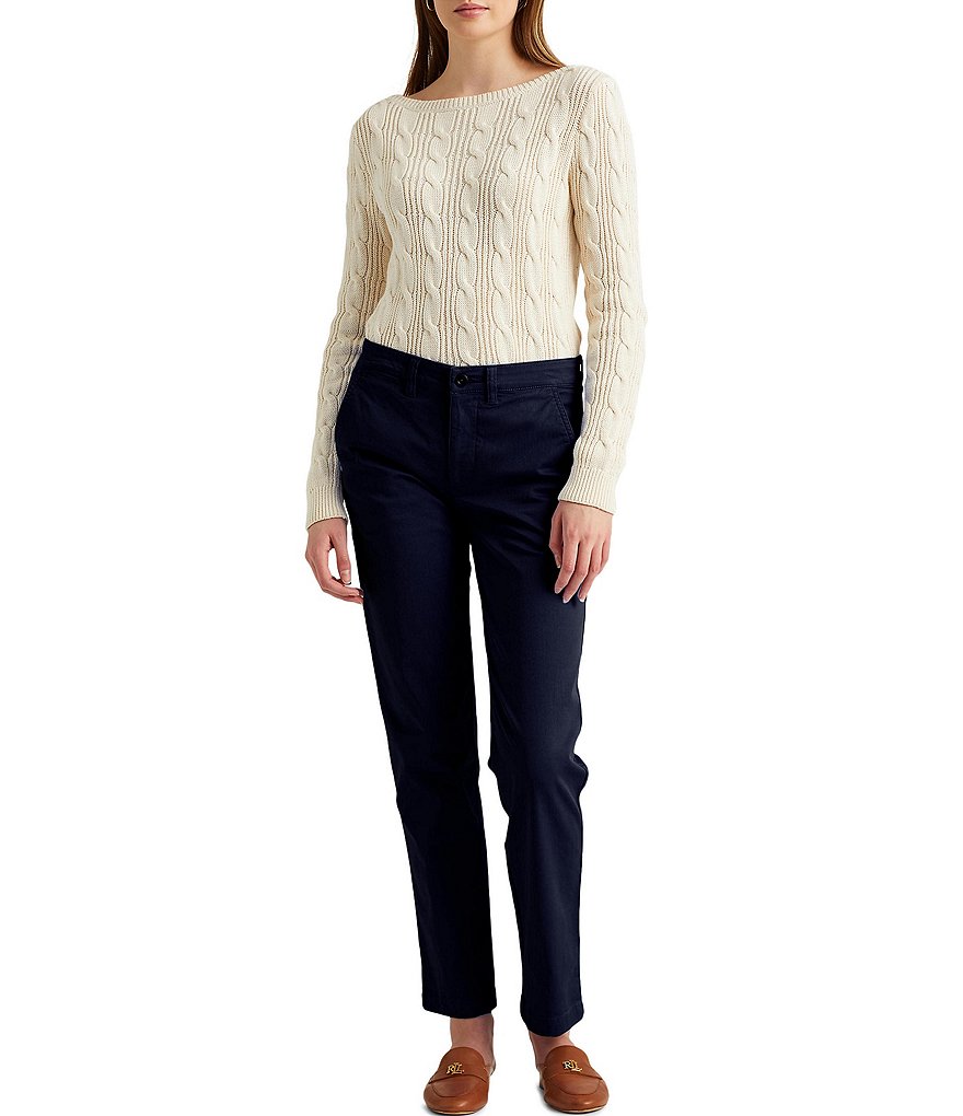 Ruby Rd. Petite Size Double Face Stretch Embellished Hem Capri Pants