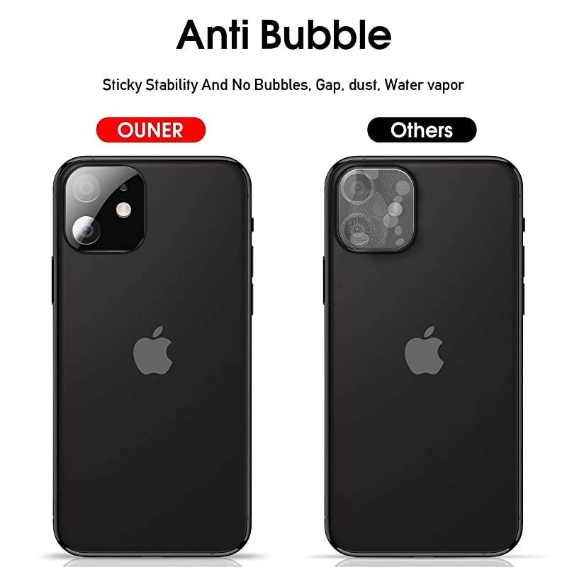 3 Pack]  Camera Lens Protector for iPhone 11 Camera Films Metal Frame 9H Tempered Glass Protection Easy Install High Definition Anti-Scratch Compatible with Apple iPhone 11 Camera Film(6.1'')