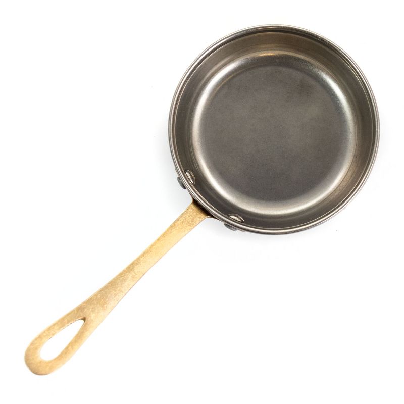 Gibson Home Normandie 3.9 Inch Stainless Steel Mini Saucepan In Silver and Gold