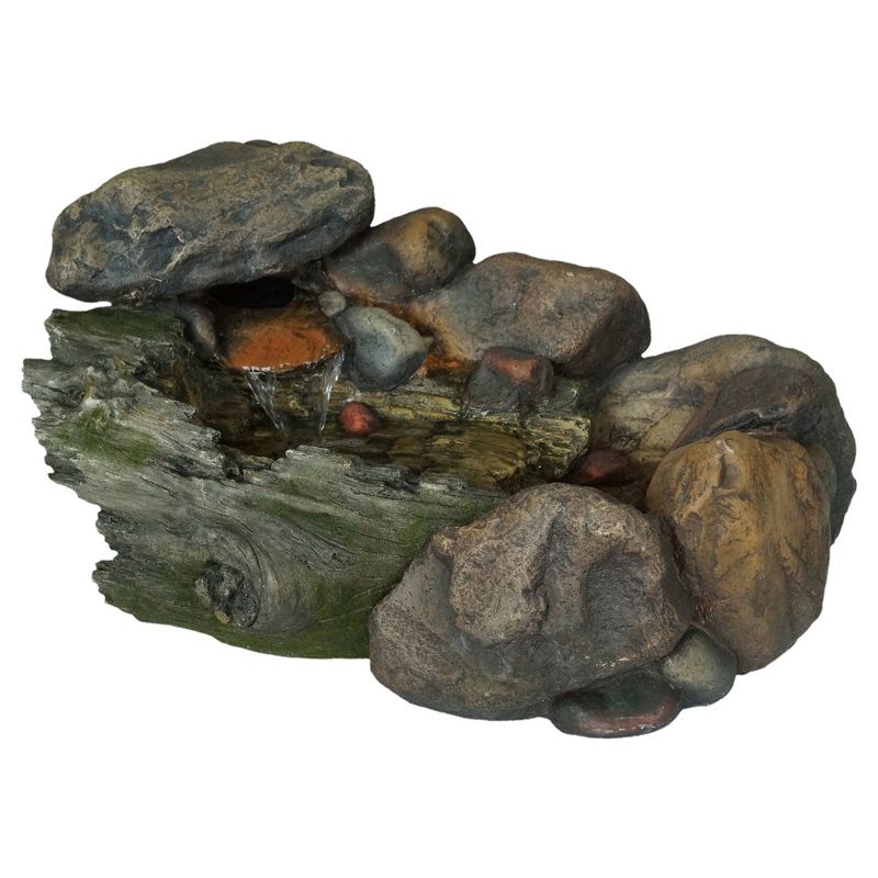 22.9" x 13.9" x 14" Cascading Stone Outdoor Fountain - Multi Color - Pure Garden