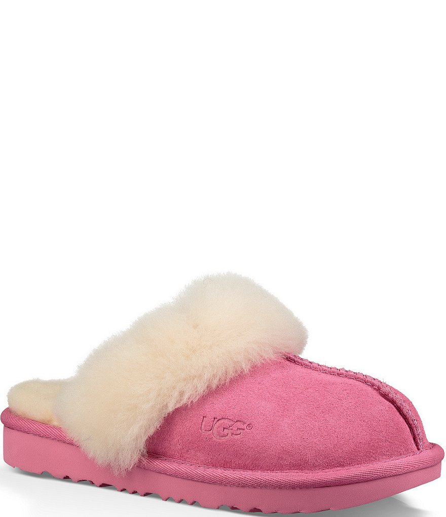 UGG&reg; Girls' Cozy II Suede Slip-On Slippers (Toddler)