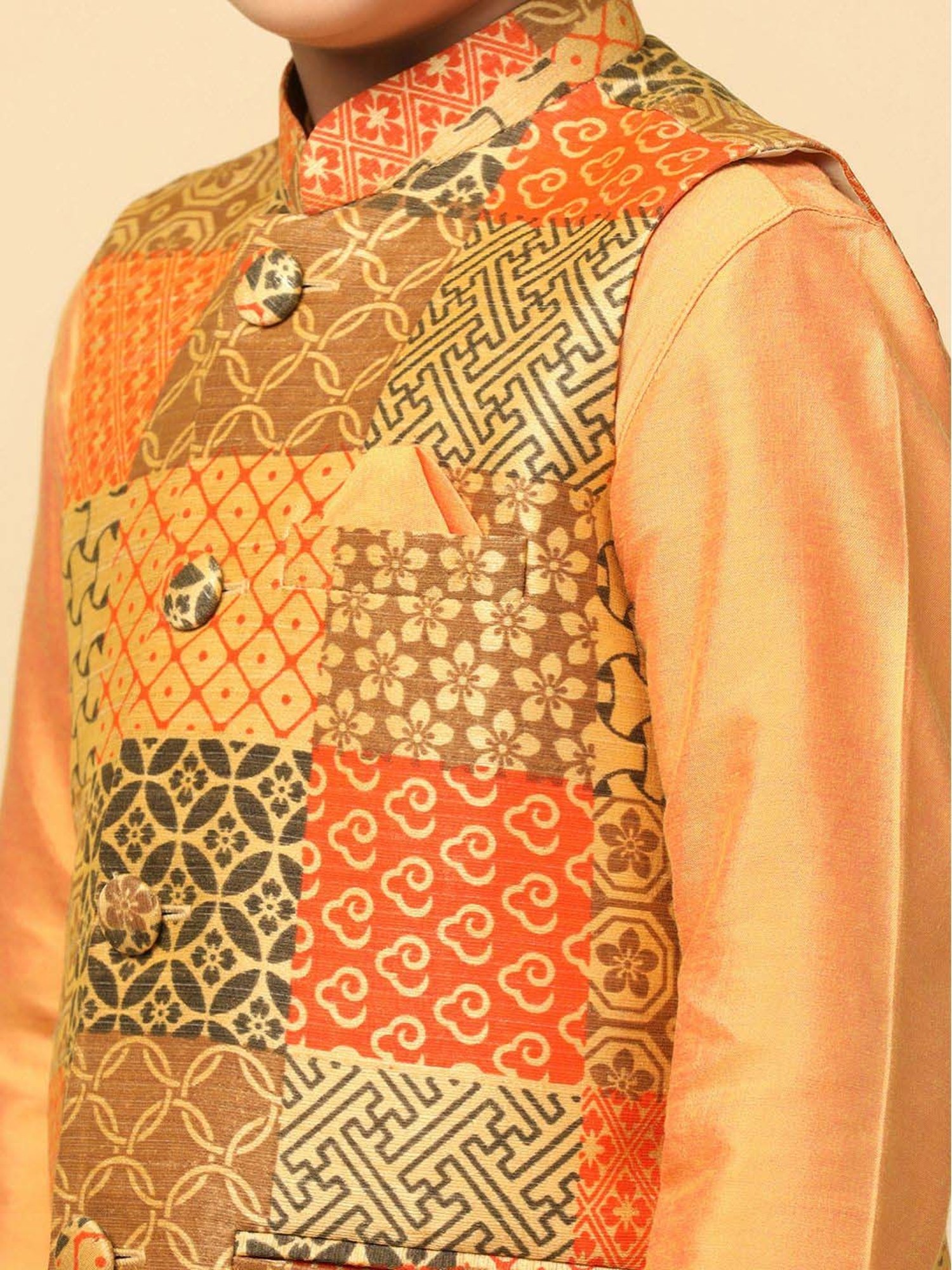 Blue Giraffe Kids Maroon Solid  Blazer