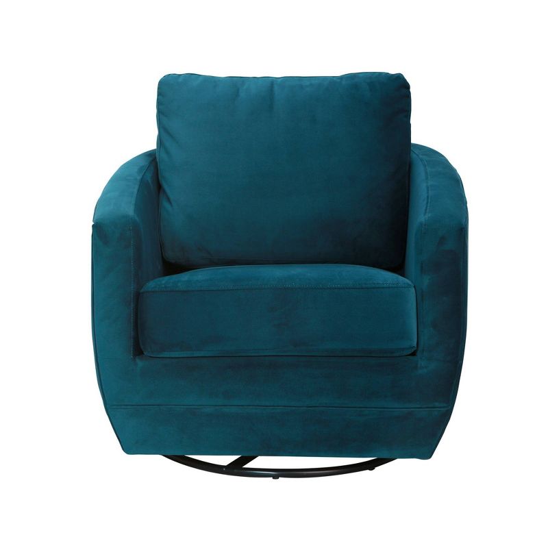 Karla Dubois Gogh Swivel Accent Chair - Peacock