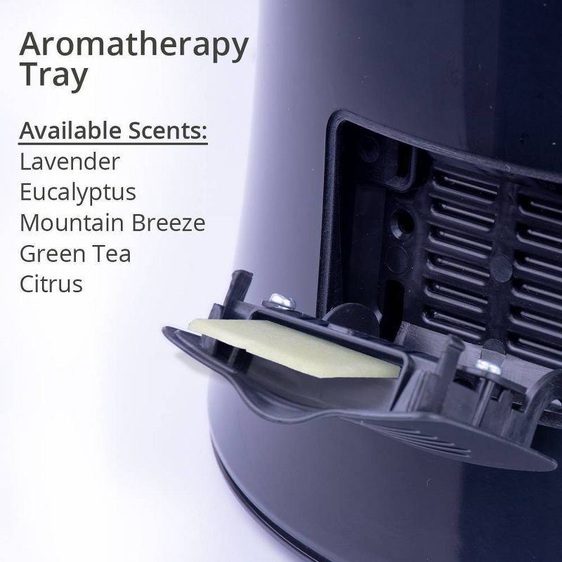 Air Innovations 1.6 Gal Top-Fill Ultrasonic Humidifier with Aroma Tray Black