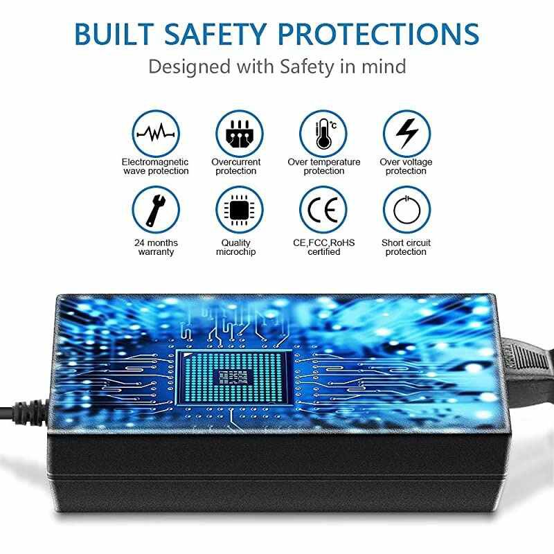 24V DC Power Supply 24 Volt 5A 120W Power Adapter 100V~240V AC to DC Converter Transformer 55x25mm Plug for 5050 3528 LED Strip Light 3D Printer LED Driver CCTV Security System LCD Monitor