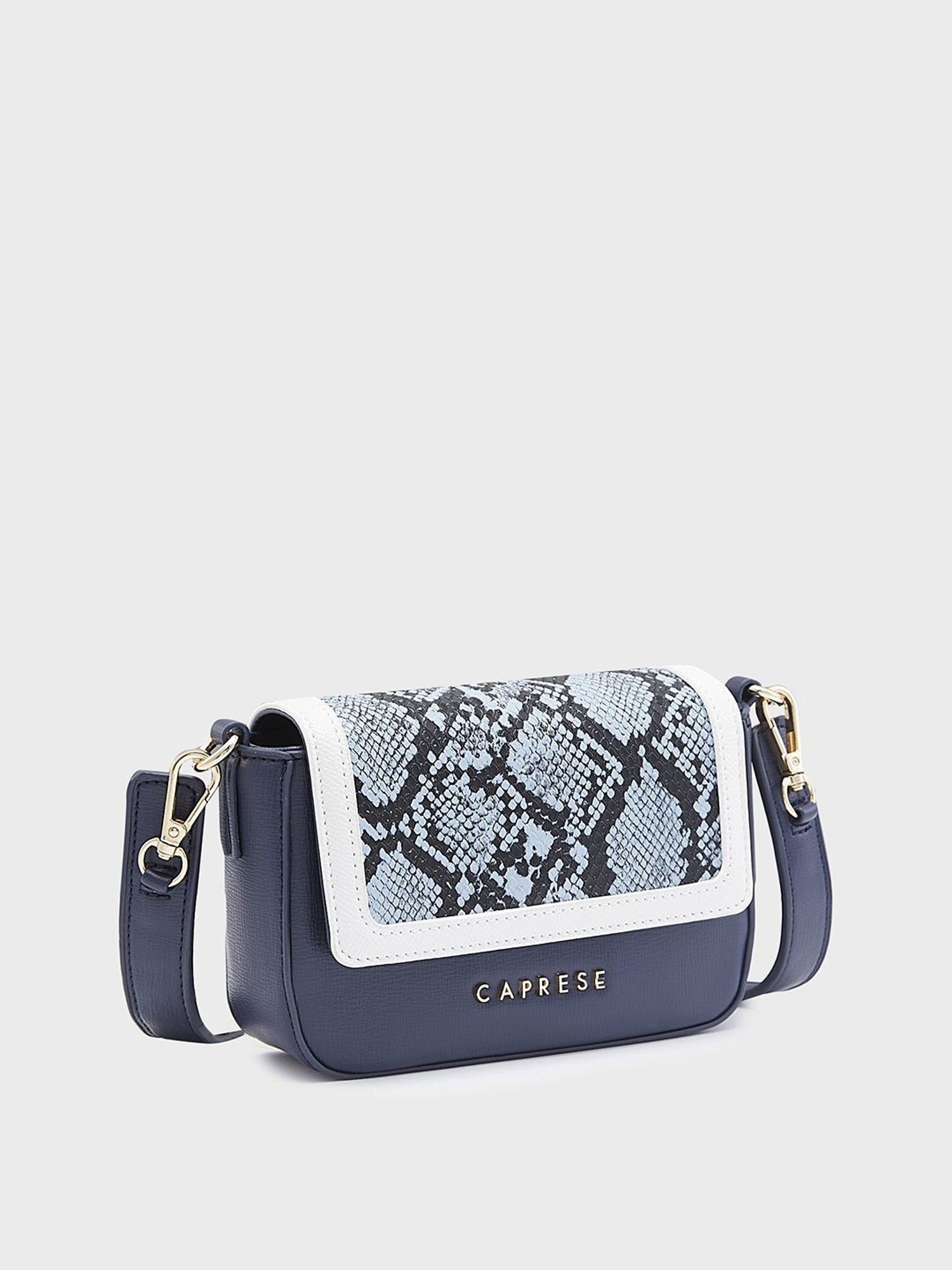 Caprese Navy Textured Small Sling Handbag