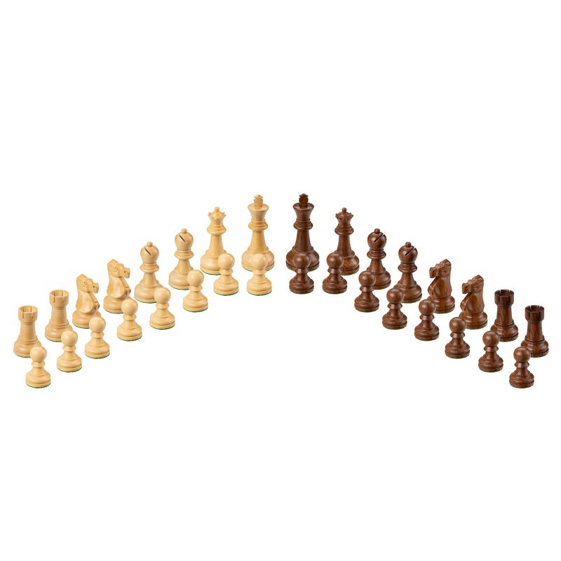 The Bobby Fischer Series Metal & Acrylic Chess Pieces - 3.5 inch king