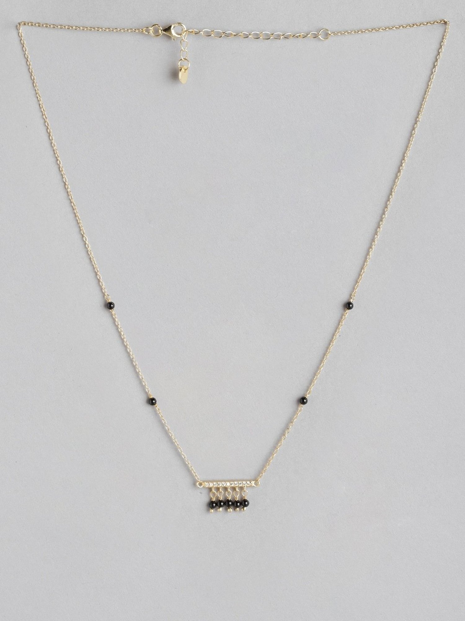 March by FableStreet 92.5 Sterling Silver Floral Mangalsutra for Women