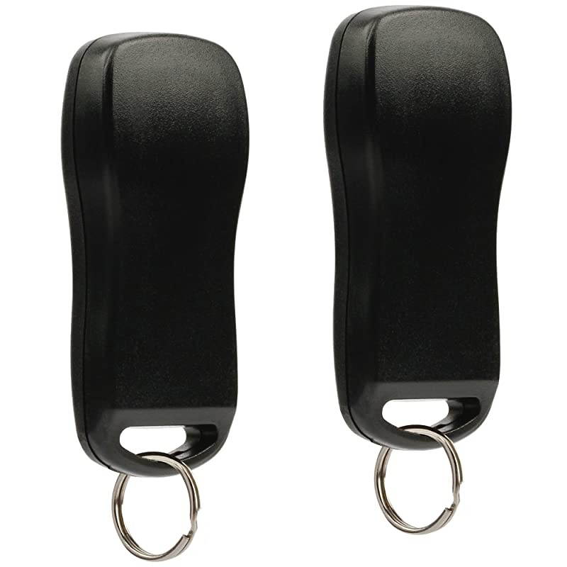 Fob less Entry Remote fits Nissan Frontier Armada Murano Pathfinder Quest Sentra Titan Versa Xterra/Infiniti QX4 FX35 FX45 (KBRASTU15), Set of 2