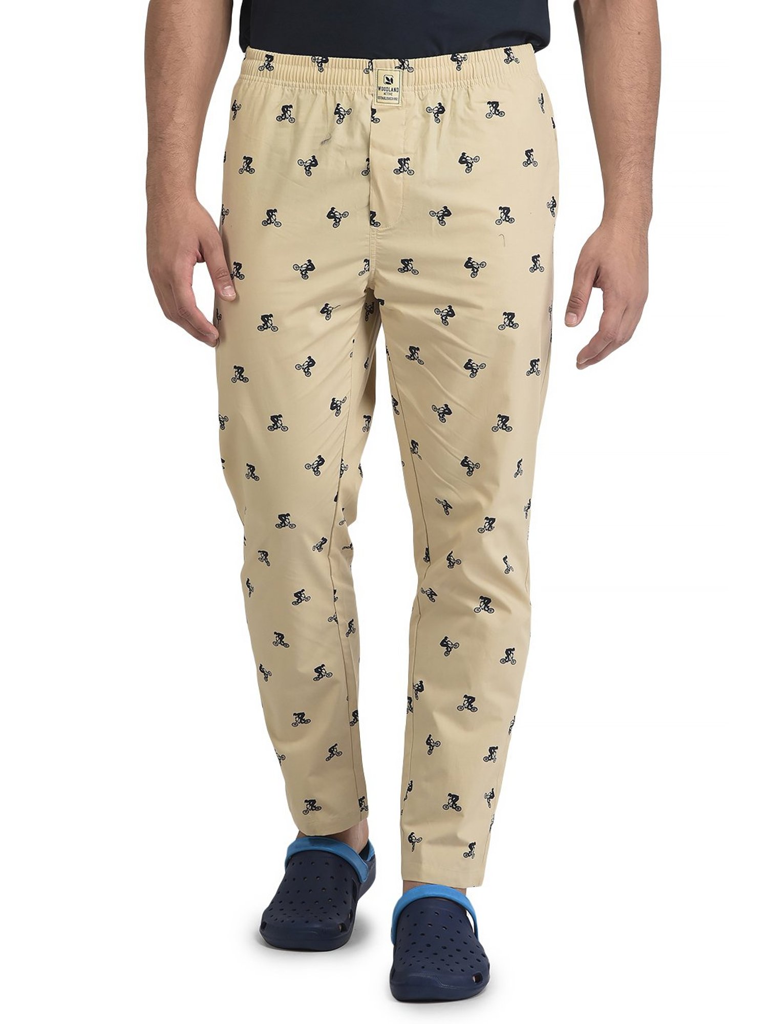Woodland Beige Printed Pyjamas
