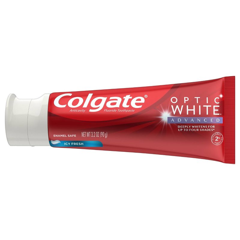 Colgate Optic White Advanced Teeth Whitening Toothpaste - Icy Fresh - 3.2oz/2pk