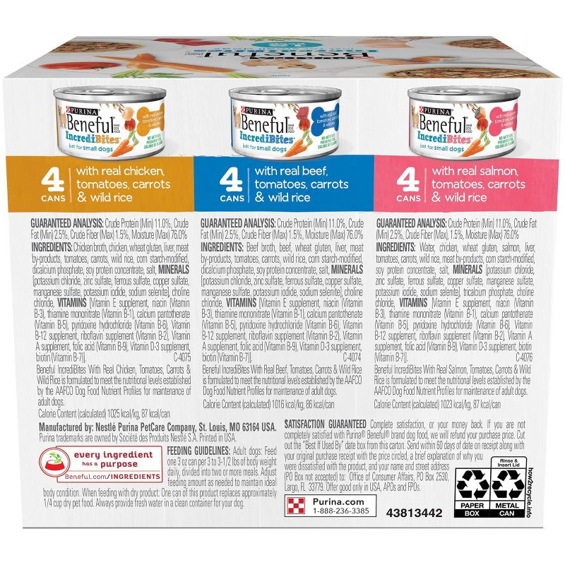 Blue Buffalo Delights Grain Free Paté Small Breed Wet Dog Food Top Sirloin & Grilled Chicken Flavors - 3.5oz/12ct Variety Pack