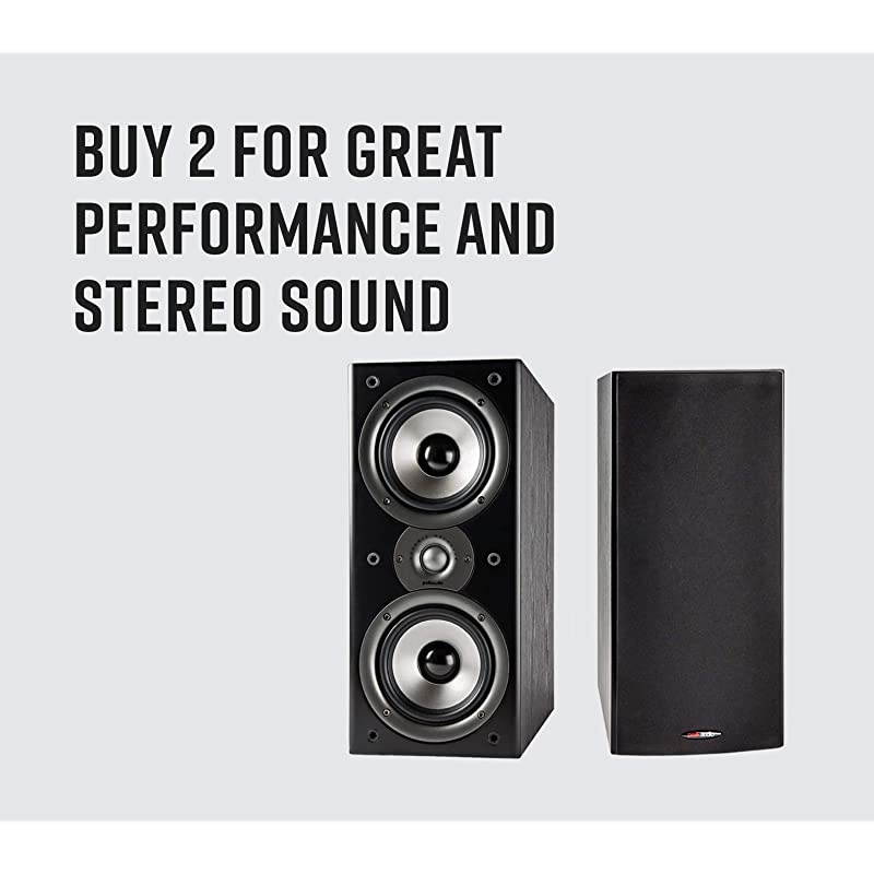 Monitor 40 Series II Bookshelf Speaker (Black, Pair) - Big Sound, High Performance | Perfect for Small or Medium Size Rooms