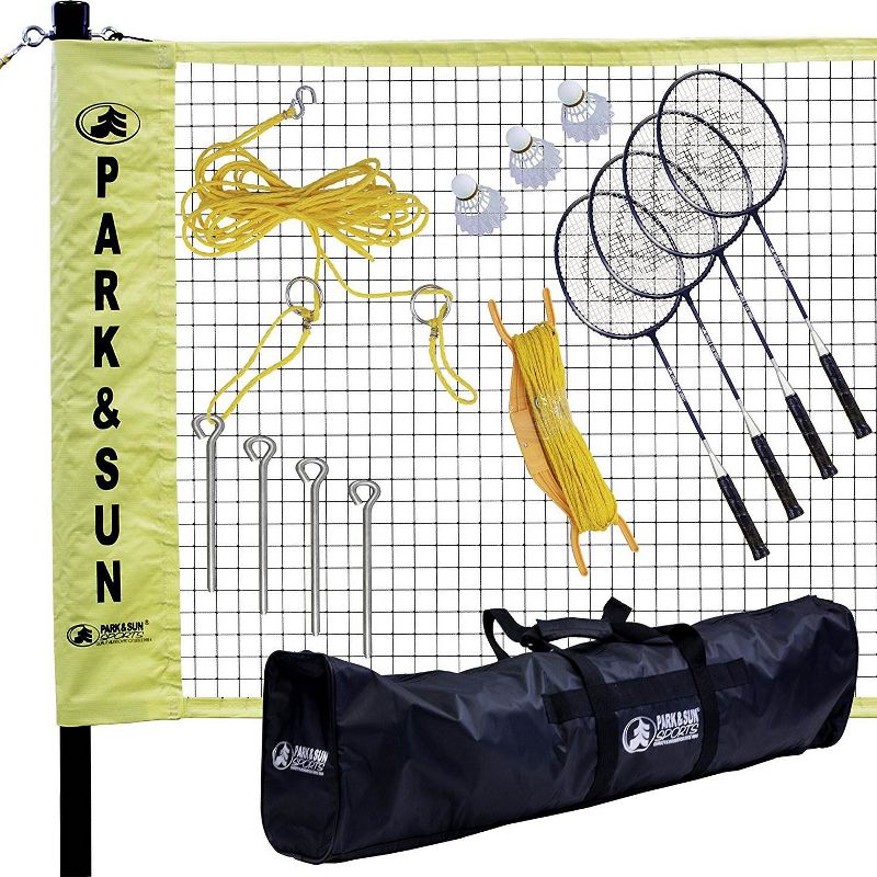 Amazin' Aces Wood Pickleball Set with 2 Wooden Padded Paddles, 4 Yellow Balls, and Carry Bag Great for Schools, Community Centers, and Athletic Clubs
