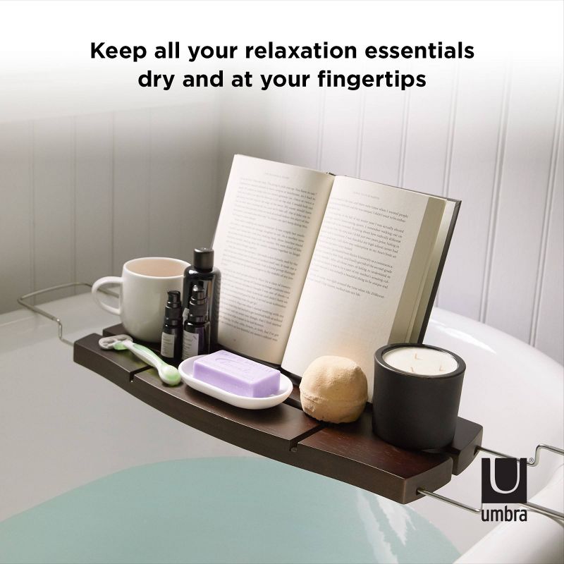 Aquala Bath Tub Caddy Brown - Umbra