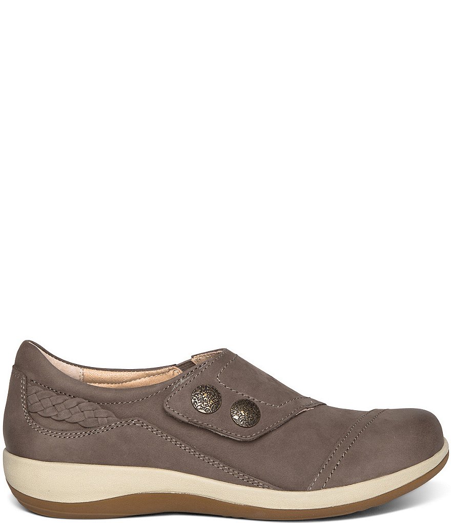 Aetrex Karina Monk Strap Leather Loafers