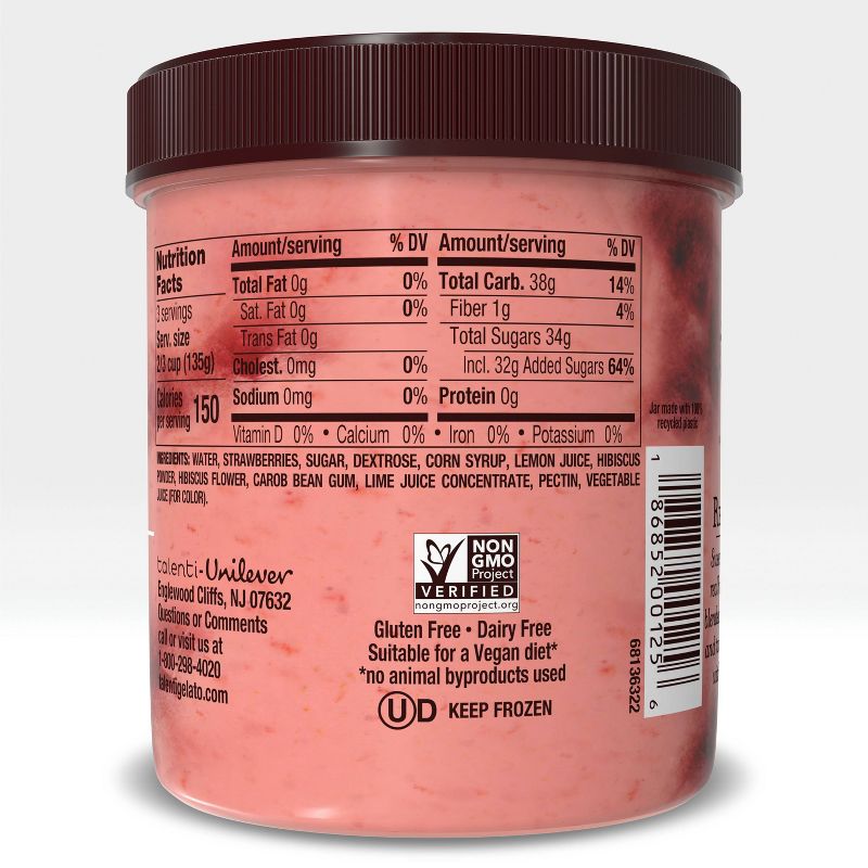 Talenti Strawberry Hibiscus Sorbet - 16oz