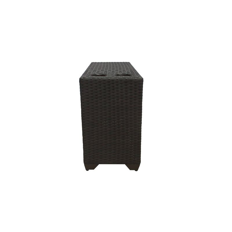 3pc Outdoor Wicker Conversation Set with Sofa Chairs & Table - Crestlive Products