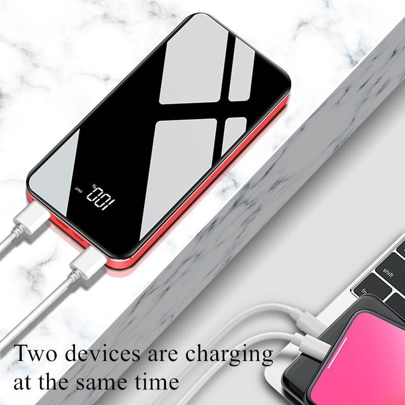 2021 New 900000mAh Popular Portable Charger External Battery Poverbank Power Bank Ultra Large Capacity 2 USB PowerBank