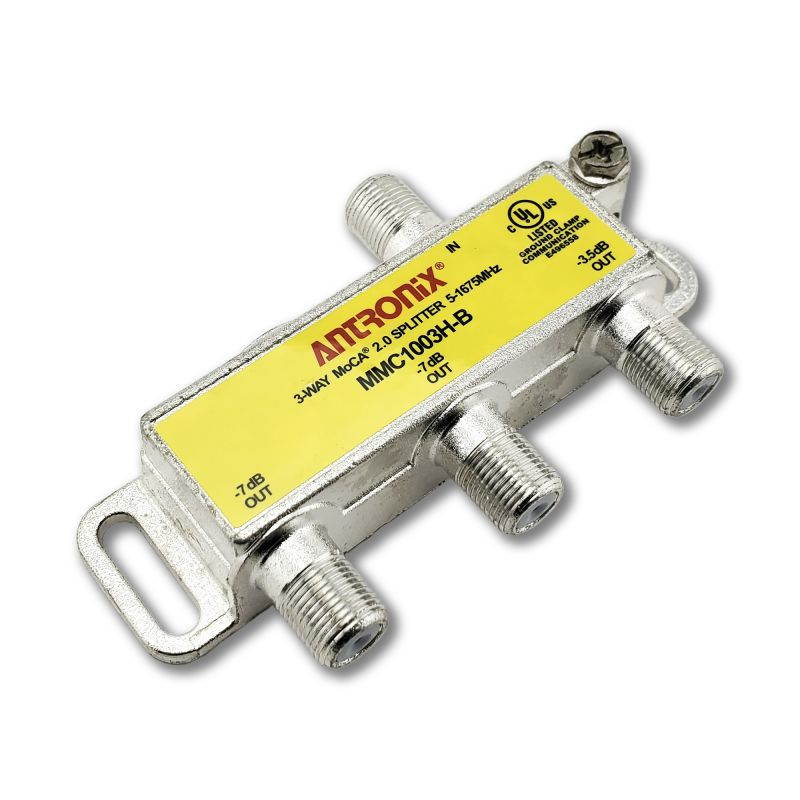 3 way antronix mmc1003hb 51675 mhz moca 2.0 splitter for frontier formerly verizon fios